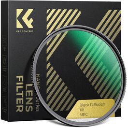 Фільтр K&F Concept Black Mist 1/8 58мм для відео та портретної фотографії (Nano-Xcel)