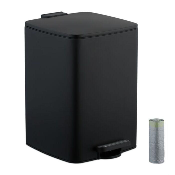 Relaxdays Kitchen Trash Can 20 Liter with Trash Bags