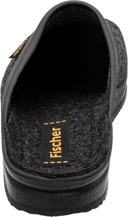 Чоловічі домашні тапочки Fischer Karomuster 204602, 44 EU, чорний/антрацит