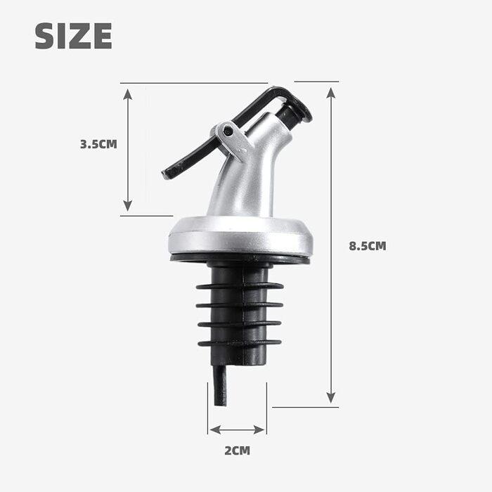 Виливники для пляшок THETAG, 10 шт. - виливання вина, олії, спецій, сиропів (без протікання)