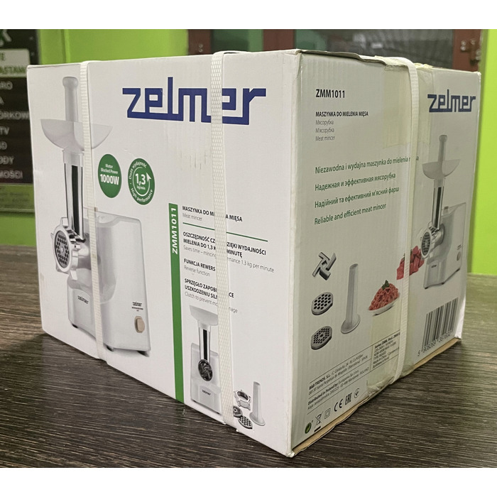 М'ясорубка Zelmer ZMM1011, біла, 1000 Вт