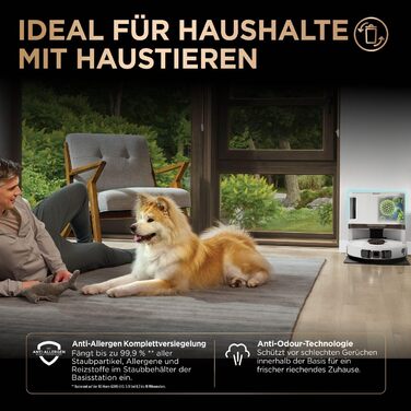 Робот-пилосос та робот-мийник Shark PowerDetect 2-в-1, NeverTouch Pro, самостійне очищення до 60 днів, 3D-LiDAR навігація, NeverStuck, керування через додаток, RV2800ZEEU, 2 щітки, Anti-Micro Pads, 1 капсула