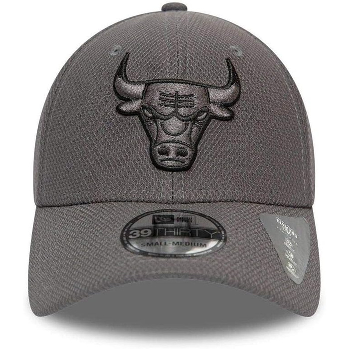 Кепка New Era Chicago Bulls 39Thirty Stretch NBA Сіра L-XL