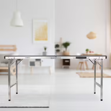 Relaxdays Folding Table Tennis Table with Accessories