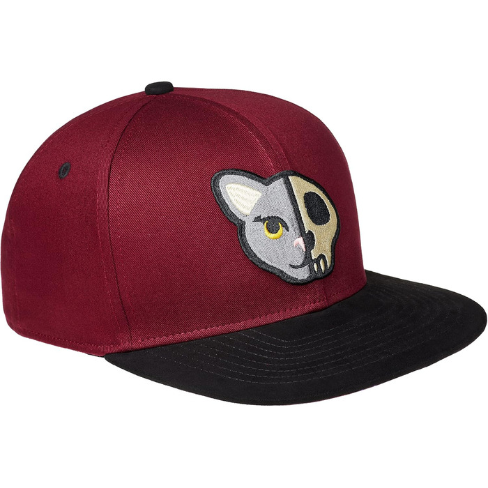 Кепка бейсболка Snapback Cadency® унісекс, бордова, регульований розмір