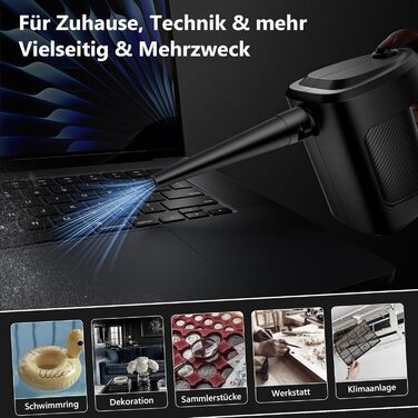 Електричний пилосос для пилу 150000 RPM - YJS350W-1. Потужний безщітковий мотор, металевий корпус