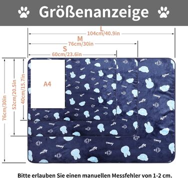 М'яка ковдра для собак та котів Demigeat, 3 шт. – тепла, миюча, для літа та весни, для лежанки, переноски (середній, сірий)