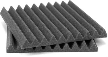 Акустична панель ACOUSPANEL зі звукопоглинаючого поролону 30x30x3 см, антрацитово-сіра