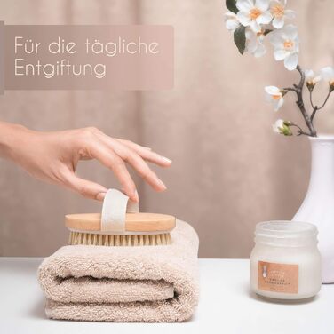 Суха щітка для тіла Lampox®: масажна, для пілінгу, покращує лімфодренаж, проти целюліту