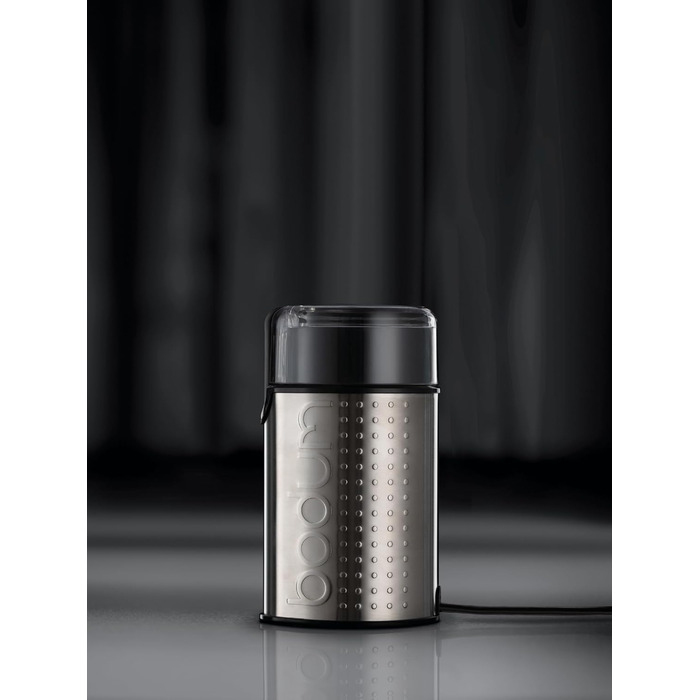 Електрична кавомолка Bodum BISTRO, 150 Вт, нержавіюча сталь, матовий хром