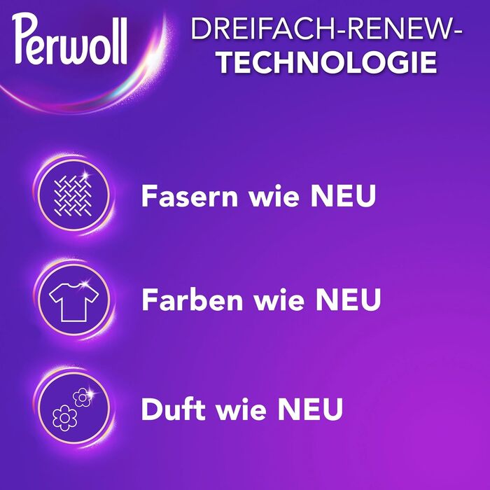 Рідкий засіб для прання кольорових речей Perwoll Color, технологія Dreifach-Renew для відновлення кольорів та волокон, 1.35 л (набір 8 шт, 160 прань)