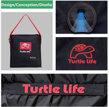 Чохол для гриля Turtle Life, водонепроникний, екологічний, PU-покриття, для газового гриля 3-4 пальники, не вигорає, чорний, 136x70x114 см