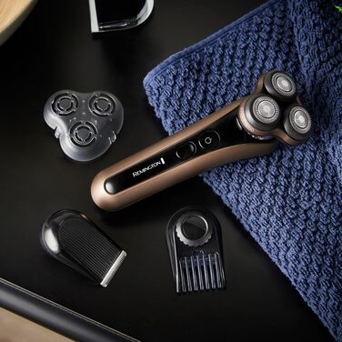 Електричний голчастий верстат Remington X5 (XR1755) з гібридною системою SynX: для чоловіків, гоління мокрою та сухою, з тримером, бронзовий