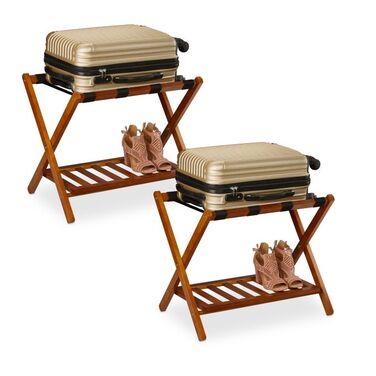 Relaxdays 2-Piece Folding Suit Stand Set