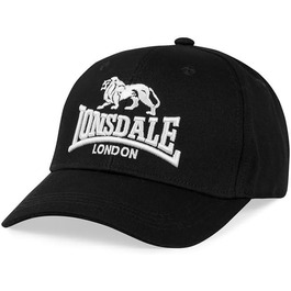 Кепка Lonsdale London Salford чорна, унісекс, повсякденний стиль, Streetwear, універсальний розмір