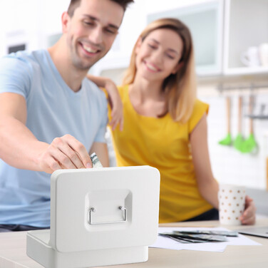 Cash Box з дошкою для підрахунку євромонет