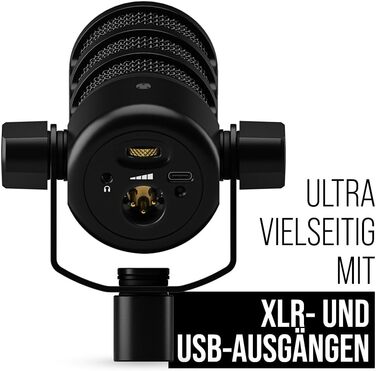 RØDE PodMic – динамічний мікрофон XLR/USB для подкастів, стрімінгу, геймінгу, музичного виробництва та контент-мейкінгу
