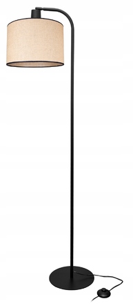 Підлогова лампа Glimex Modern E27 60 Вт, бежевий, коричневий, чорний