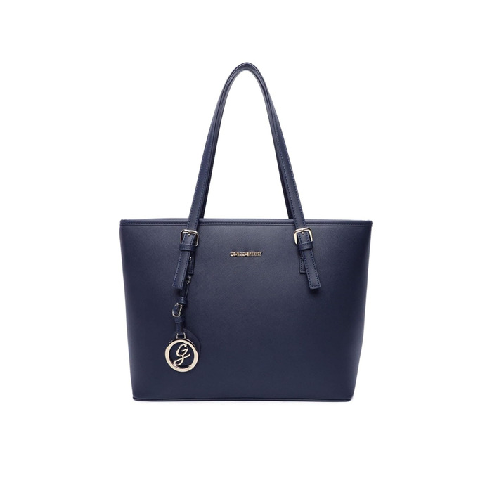 Сумка жіноча Gallantry Paris Shopper синя для документів A4 з блискавкою - сумка для роботи, навчання, плечова