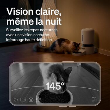 Автоматичний годівниця для котів та собак PETLIBRO 5L з відеоспостереженням 1080P, WiFi, нічним баченням, датчиком низького рівня корму та сигналізацією, 1-10 прийомів