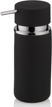 Дозатор мила Kela 300 мл, сірий, кераміка, антиковзне покриття, матовий чорний