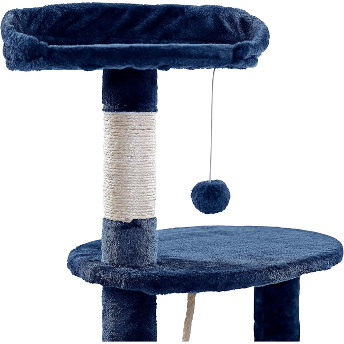 Кігтеточка для котів ESTEXO 112 см XL – ігровий комплекс, кріплення для лазіння, меблі для котів (темно-сірий)