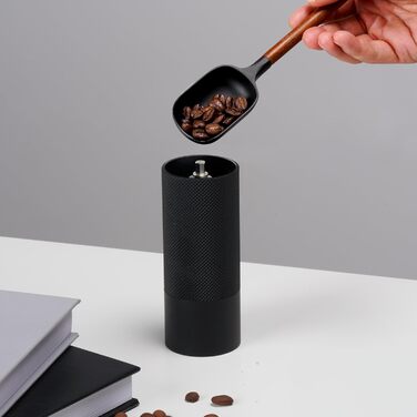 Ручна кавомолка TIMEMORE Nano3: компактна, портативна, з регулюванням помелу, для подарунка (чорний)