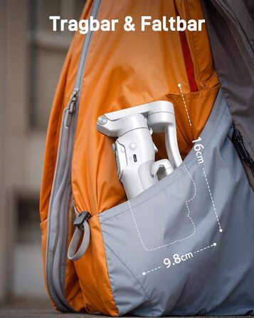 Hohem iSteady V3 - Стабілізатор для смартфона з контролером, AI-трекером та розсувним штативом, 3-осьовий