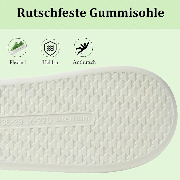 Тапочки домашні жіночі та чоловічі зимові теплі, закриті, з плюшу, м'які, сучасні, зручні, елегантні, з антиковзаючою підошвою, з memory foam (36/37 EU, Зелений)