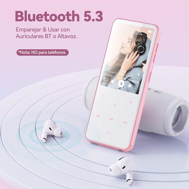 MP3 плеєр AGPTEK 64GB Bluetooth 5.3, 2.4