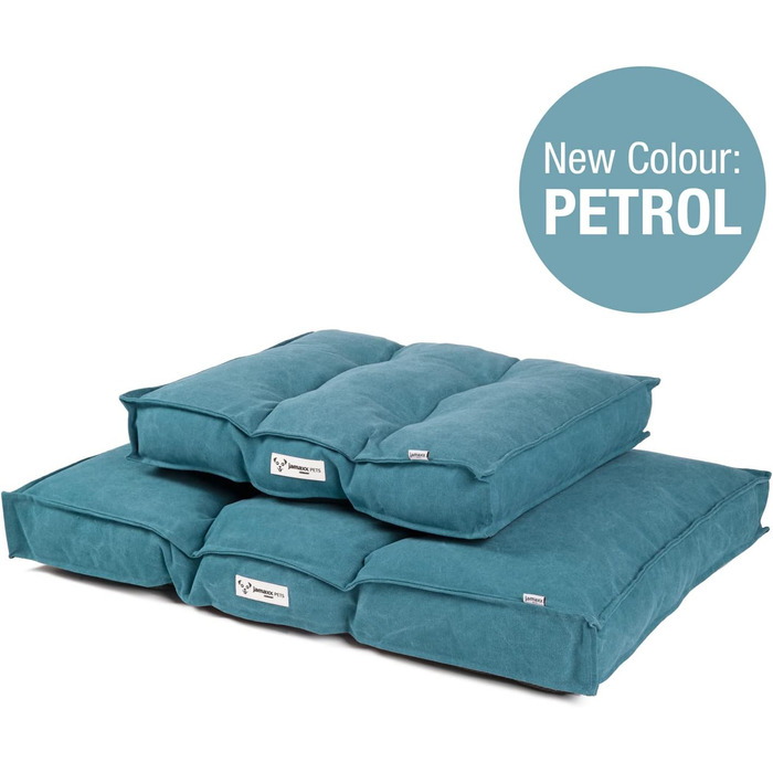JAMAXX Крісло-лежанка для собак з м'якою наповнювачем, знімний чохол, лежанка для собак, килимок на підлогу, petrol, PDB1086 (M), 65x55 см