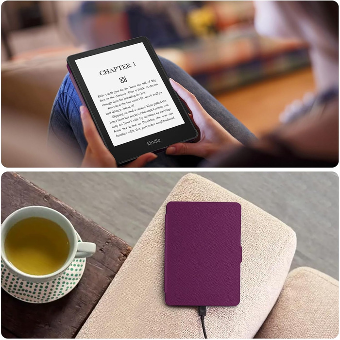 Чохол Fintie для Kindle Paperwhite 11 (2021) 6.8' (M2L3EK/M2L4EK) з авто-сон/пробудженням, фіолетовий