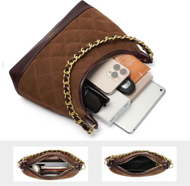 Сумка жіноча через плече крос-боді, PU шкіра, міні Hobo Bag, ретро, для побачень, вечірок, подорожей (Кавовий коричневий)