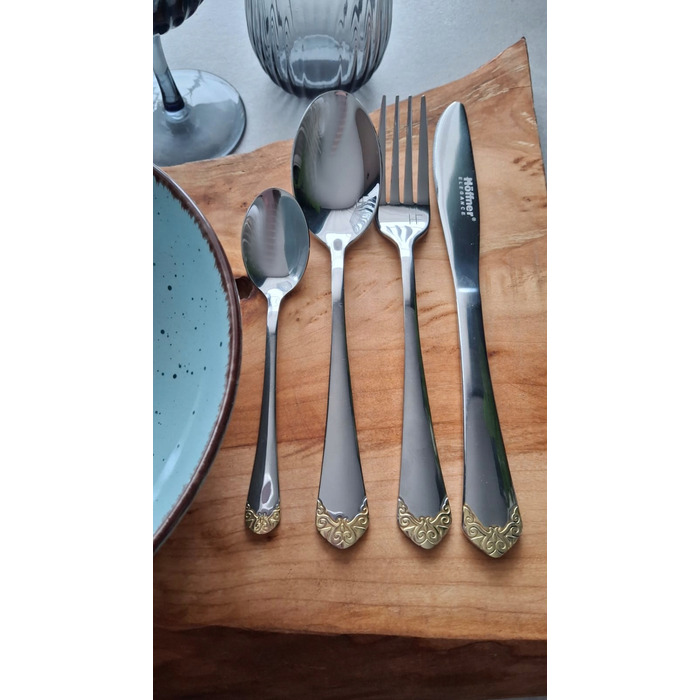 Набір столових приборів Hoffner, глянцеві, 72 предмети