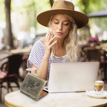 Металеве тютюнотримач для 20 сигарет, золотий, Ritter