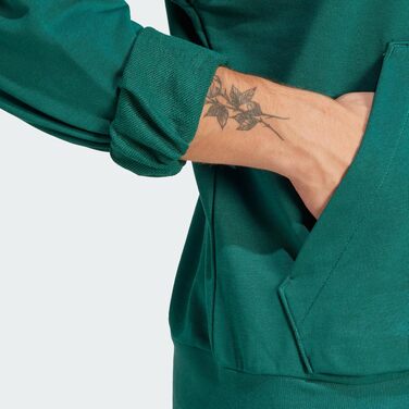 Чоловічий худі adidas Essentials Feelcozy French Terry з капюшоном, Collegiate Green / Black, розмір S