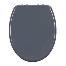 Сидіння для унітаза WOLTU з мікроліфтом (Softclose), матеріал Duroplast, овальна форма, функція швидкого зняття Quick Release, сіре