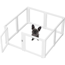 Кізовий забіг Citylife 8-TLG: 60 см, розкладний, з дверцятами, для собак, котів, кроликів, рухливий, антиковзаюча поверхня