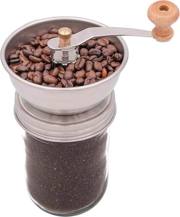 Кришка для кавомолки Mason Jar Lifestyle – меліть каву та спеції безпосередньо в банки Mason Jar – підходить для банок з широкою горловиною – нержавіюча сталь & довговічний дизайн