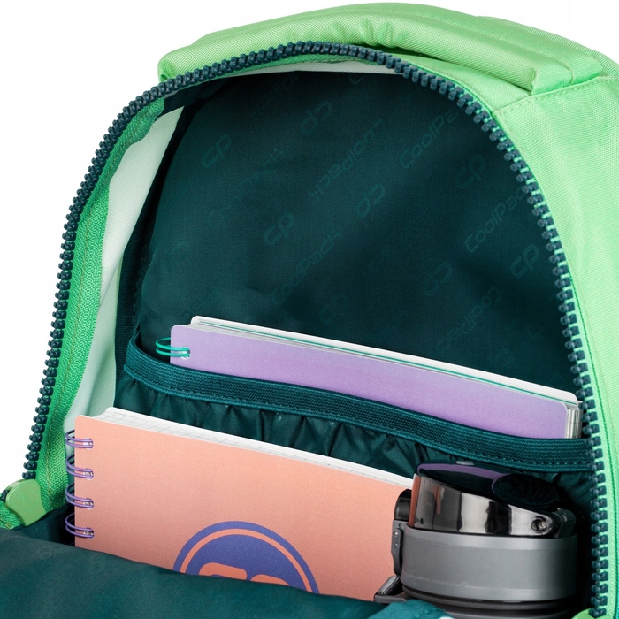 Шкільний рюкзак багатокомпартментний CoolPack, зелений, 21 л