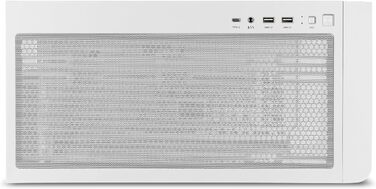 Корпус для ПК NOX Xtreme Products HUMMER ETHER WH – ATX/Micro-ATX/ITX Midi Tower з сітчастою передньою та верхньою панелями, скляними бічними панелями, 3 вентиляторами 140 мм, підтримка до 10 вентиляторів, USB-C/USB 3.0, білий