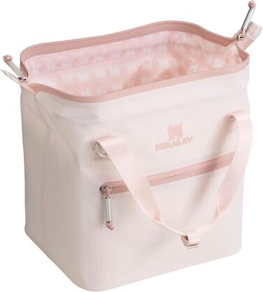 Термосумка Stanley 1913 All-Day Julienne Maxi 7.0L Rose Quartz - 100% перероблений поліестер, ручка для перенесення, сітчасті кишені
