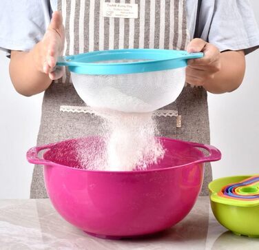 Sieb Salad Rainbow Bowl Cooking Kitchen Utensils Measuring Cup Measuring Spoon Measuring Bowl Baking 10 Piece/Set Kitchen Utensils