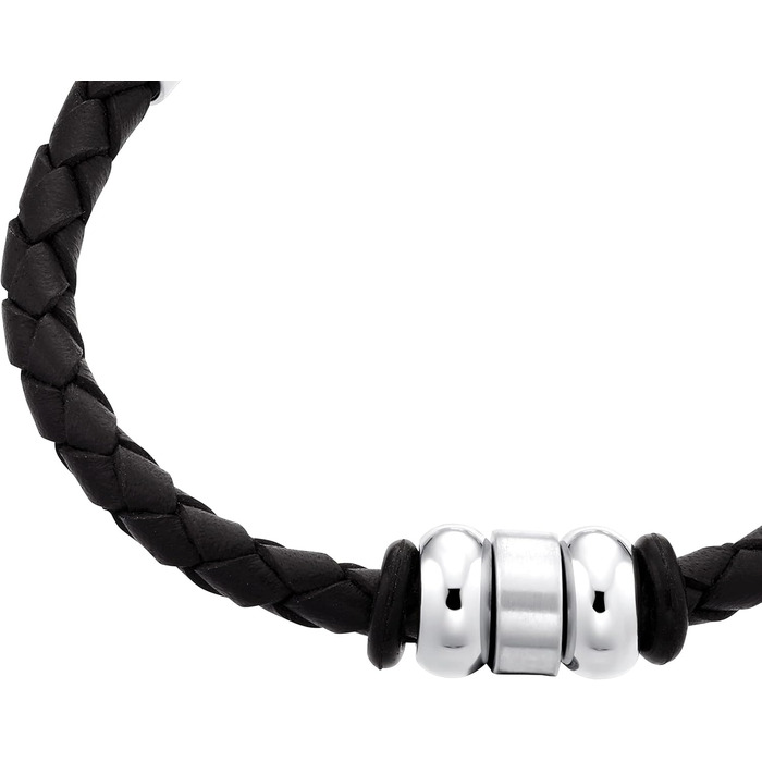 Браслет s.Oliver для хлопчиків та дітей, нержавіюча сталь та шкіра, подарункова коробка (CLASSIC)