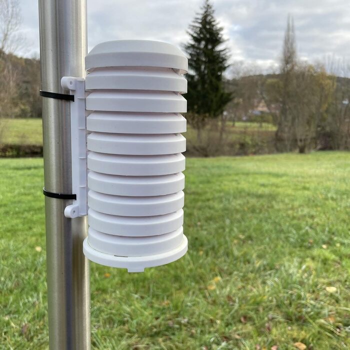 Netatmo Smart Weather Station - Wi-Fi, radio, indoor and outdoor sensor, weather forecast, Amazon Alexa & Apple HomeKit & TFA Dostmann protective cover for transmitter, article 98.1114.02, easy to install, white bundle with protective cover