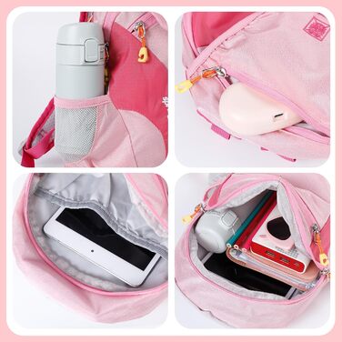 Дитячий рюкзак Cozary Kinder, 5L, водонепроникний, для школи, подорожей та спорту, рожевий