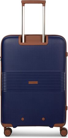 Набір валіз Eco Edition 3 шт. з жорстким корпусом | Розширювані валізи з дельфіновою блискавкою, міцний та легкий матеріал, 4 подвійні колеса & TSA-замок | Для жінок та чоловіків (Navy, валіза M (67 см) розширювана)