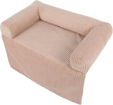 Ліжко для собак Velinda, м'яке собаче ліжко, диванчик для собак, захисна підстилка для дивана (рожевий, Cord)