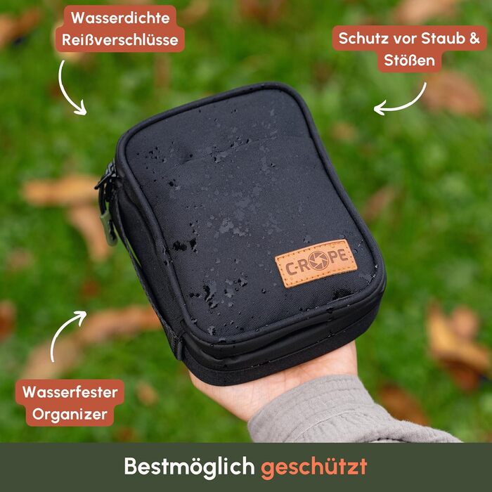 C-Rope Electronic Organizer for Travel | Size S | Cable Bag for Electronic Accessories | Portable Cable Organizer for Camera Accessories, etc.