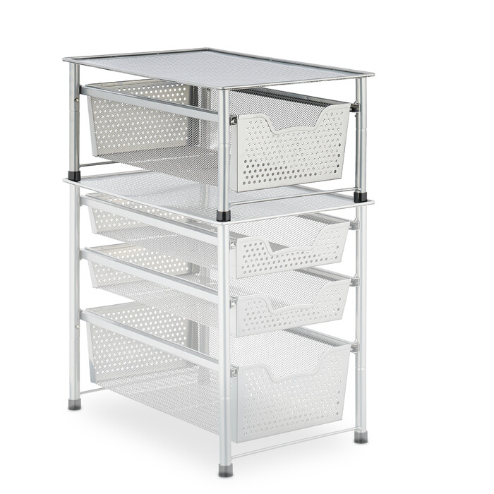 Relaxdays Drawer Unit with Basket Pull-out